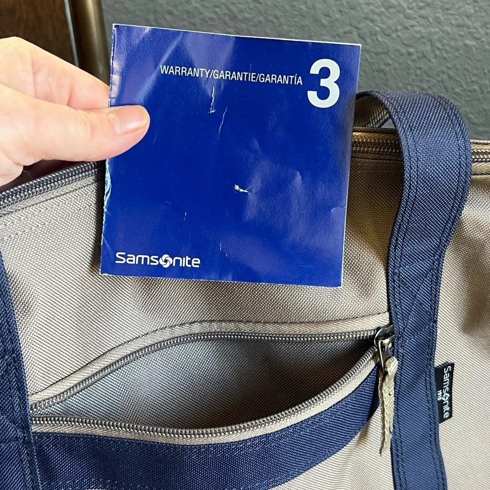 Samsonite Gray and Blue Travel Tote